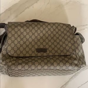 Gucci messenger diaper bag